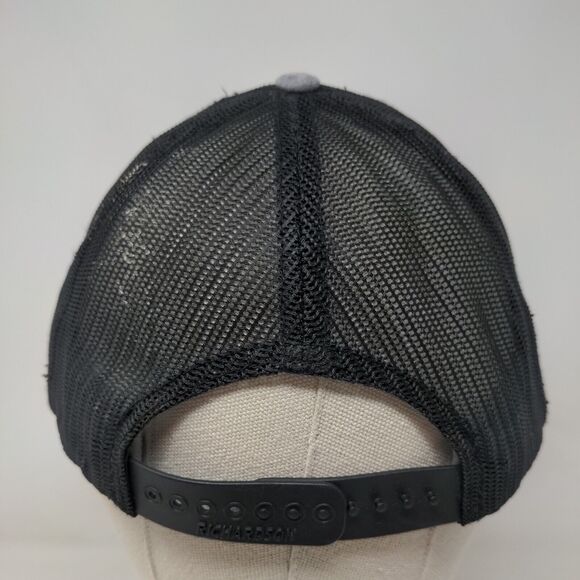 Superior Storage Snapback Mesh Back Trucker Hat Gray One Size Richardson - Picture 5 of 9